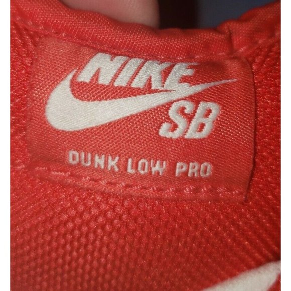 Nike SB Dunk Low Pro CHALLENGE RED/WHITE UNIVERSITY Men\'s Size 11 Good Condition main image 2